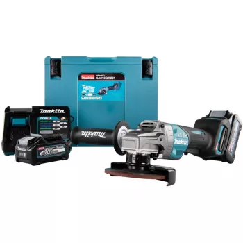 Makita GA013GM201 - rebarbadora - bateria - 125 mm - 2 baterias, carregador incluídos - 40 V (GA013GM201)