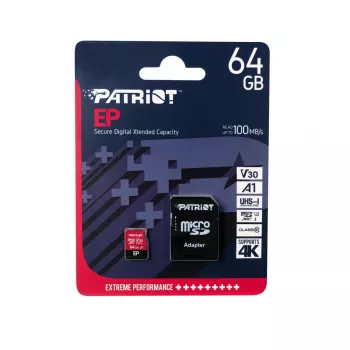 Cartão de memória Patriot Memory PEF64GEP31MCX 64 GB MicroSDXC Class 10