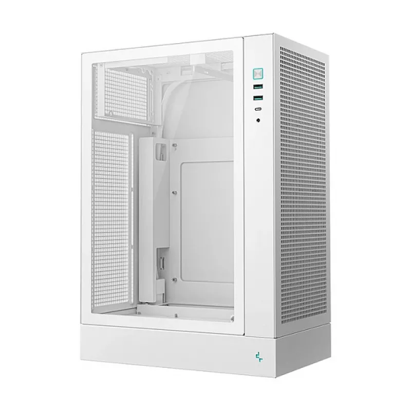 DeepCool CH170 PLUS WH caixa de PC Midi Tower, Micro ATX, sem fonte de alimentação, 4 ranhuras de expansão, branca