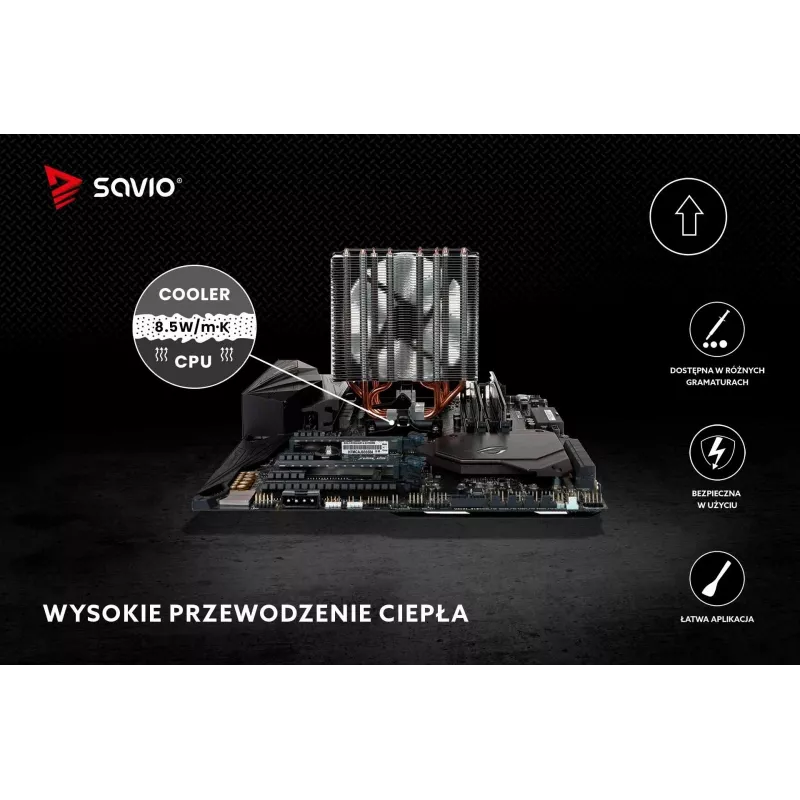 Pasta térmica SAVIO TG-02 8,5 W/mK 2 g