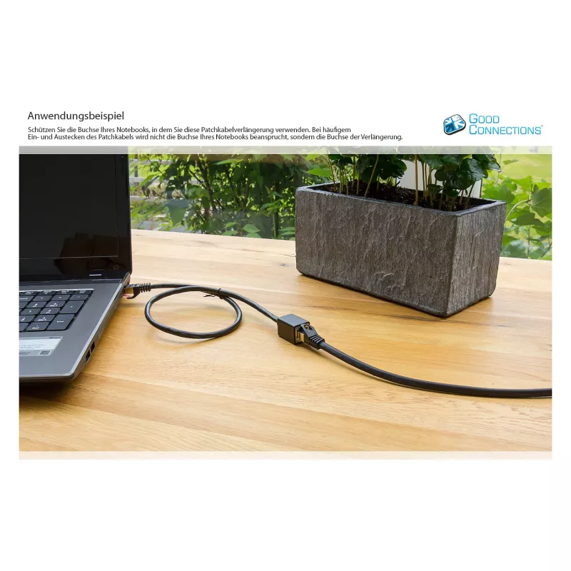 Goodconnections 8070VR-100S Cabo de rede Ethernet preto