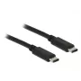Cabo USB DeLOCK 0,5 m USB 2.0 USB C preto