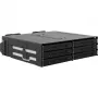 Icy Dock ToughArmor MB118VP-B - caixa de armazenamento - 6 x U.2/U.3 NVMe SSD, rack móvel para baía de 5,25, com SlimSAS SFF-8654 8i - 2.5 (6.4 cm)