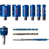 Bosch 2 608 900 490 Expert Construction Material conjunto de serras de copo, 10 pcs., 20–64 mm