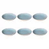 Pratos de sopa Rose&Tulipani Concerto Fuse Azzurro, conjunto de 6 peças, 21 cm de diâmetro