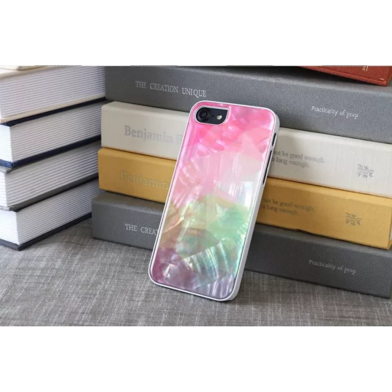 Capa de proteção iKins para Apple iPhone 8/7 – padrão flores aquáticas, branco