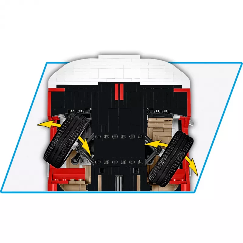 Cobi Cars Escala 1:12 Volkswagen T2a Camper Van Executive Edition Kit de montagem, escala 1:12