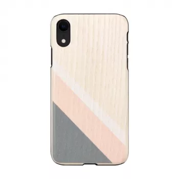 Capa para smartphone man and wood para iPhone XR – fato rosa com detalhes pretos