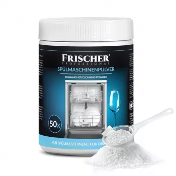 Pó de limpeza para máquina de lavar louça FRISCHER FR00122_1000, 1 kg, para máquinas de lavar louça automáticas, embalagem de plástico