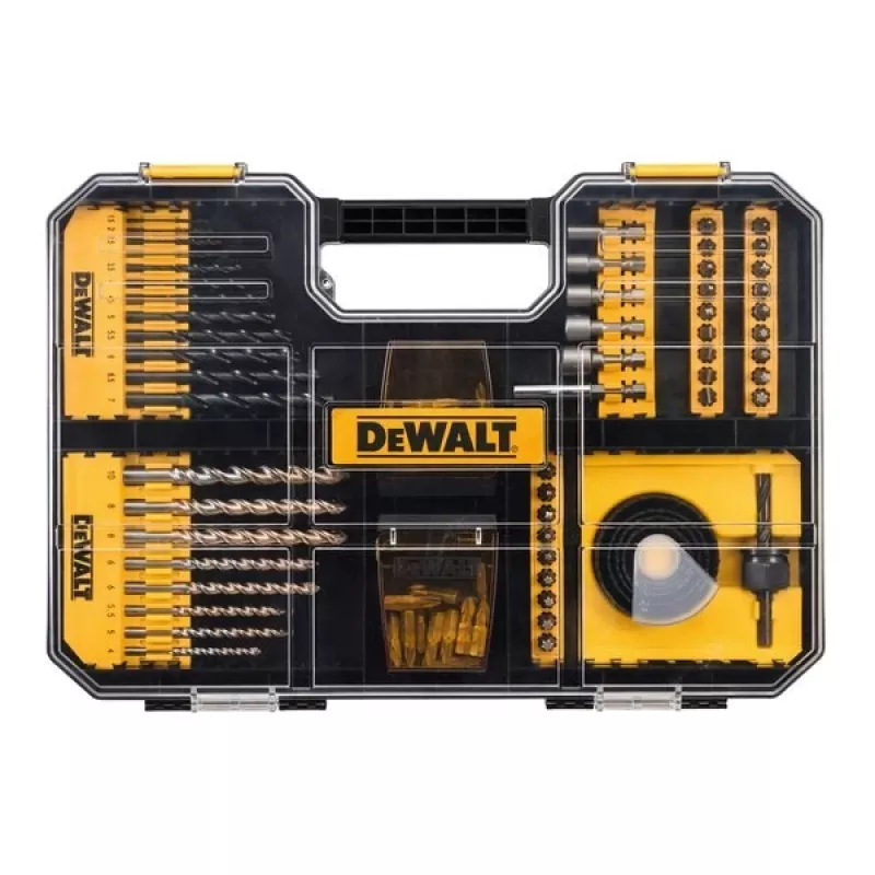 Conjunto de acessórios de bits e brocas Dewalt Dt71569-Qz, 100 peças