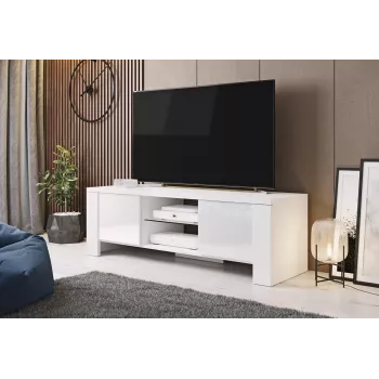 Suporte de TV para cama WEST 42/130/42 branco/branco brilhante
