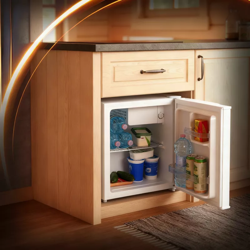 Frigorífico Adler | AD 8096 | Classe de eficiência energética E | Instalação livre | Frigorífico de volume total | Altura 51 cm | Capacidade líquida do compartimento de refrigeração 45 L | 39 dB | Branco