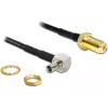Cabo coaxial DeLOCK 88487 TS-9 SMA 1,45m preto