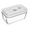 ZWILLING Fresh & Save 36803-003-0 conjunto de recipientes retangulares de vidro a vácuo, 3 un. (S/M/L, 0,35/0,75/1,6 L), borossilicato, adequado para micro-ondas/forno/máquina de lavar loiça, cinzento/transparente