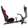 Cadeira gaming NanoRS RS160, suporte para simulador de corrida 3-em-1, para PC, consolas, jogadores, revestimento em pele sintética, suporte para volante, suporte de TV até 50 polegadas, VESA máx. 400x400