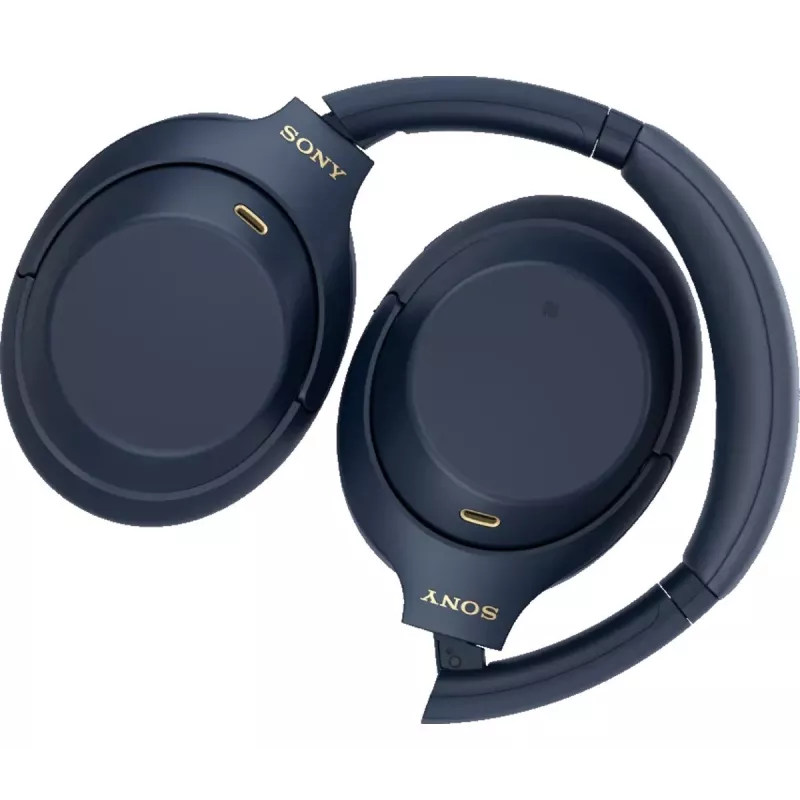Auscultadores Sony WH1000XM4L.CE7, circumaurais, com fios e sem fios (Bluetooth, USB-C), azul, modo de utilização de arco de cabeça