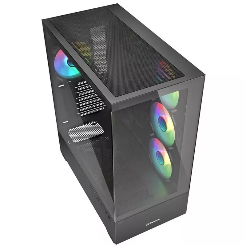 Caixa para PC Sharkoon AK6 RGB, ATX, preto