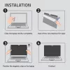 Filtro de privacidade Qoltec GDPR para MacBook Air 13 6 magnético proteção ocular (13.60, 16:9), película protetora para portátil