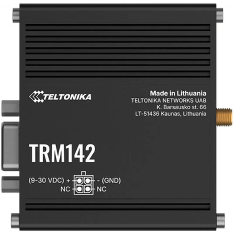 Modem 4G industrial TELTONIKA TRM142 — conectividade LTE, design industrial compacto