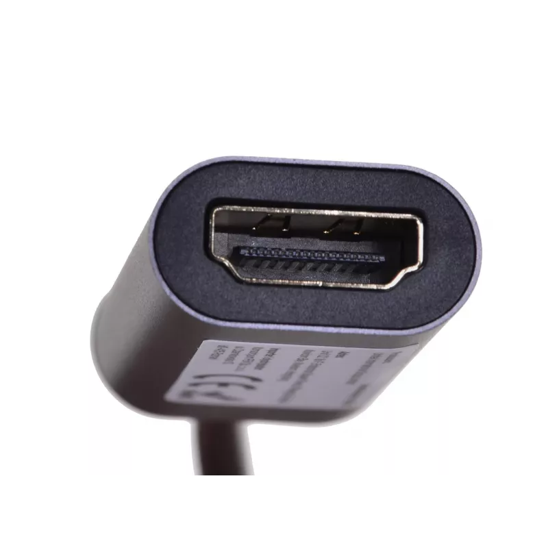 Adaptador de cabo de vídeo UNITEK V1420A 0,15 m USB Type-C HDMI cinzento