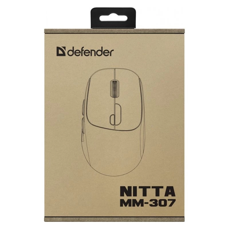Rato Defender NITTA MM-307 RF+BT ÓTICO 1600dpi 6T BRANCO
