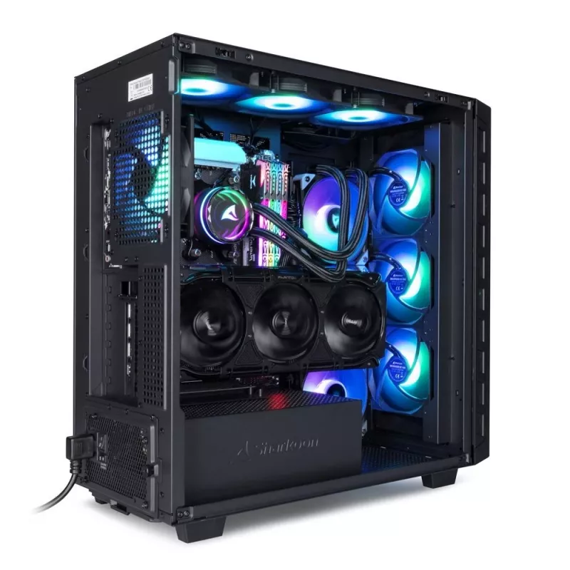 Sharkoon REBEL C80M RGB Midi-Tower preto