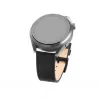 Pulseira de relógio em pele FIXED FIXLST-22MM-BK – 22 mm, mudança rápida, preto