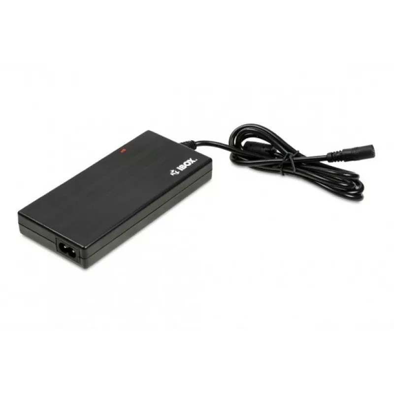 Fonte de alimentação IBOX IUZ90WA 90 W, entrada 100–240 V, saída 4,5 A, tensão ajustável, para interiores, preto