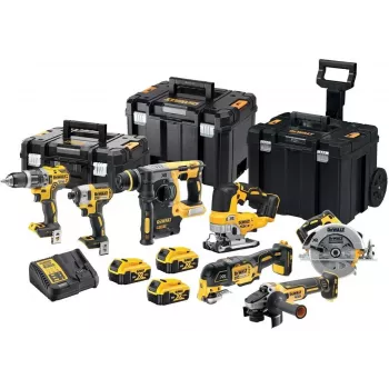 Conjunto de ferramentas a bateria DeWalt DCK755P3T — kit de 14 peças com baterias de iões de lítio