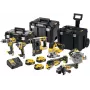 Conjunto de ferramentas a bateria DeWalt DCK755P3T — kit de 14 peças com baterias de iões de lítio
