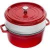 STAUB LA COCOTTE Panela redonda de ferro fundido com capacidade de 3,8 l, vermelha