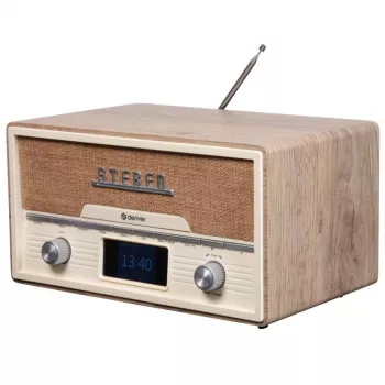 Leitor de CD pessoal Denver MDA-525LW madeira 10 W DAB+ FM