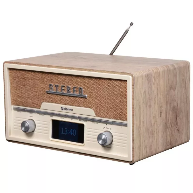 Leitor de CD pessoal Denver MDA-525LW madeira 10 W DAB+ FM