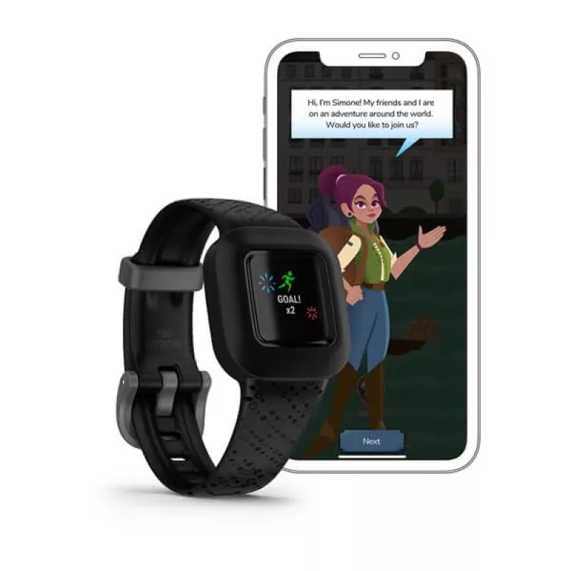 Garmin Vivofit Jr. 3 MIP monitor de atividade de pulso 1,4 cm (0,55 polegadas) preto