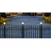 GB128 Lâmpada solar LED para postes de vedação e jardim, Preto - Verde Azul