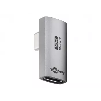 Adaptador USB-C™ Goobay 74443 vertical rodado 90°, USB4™ | Goobay