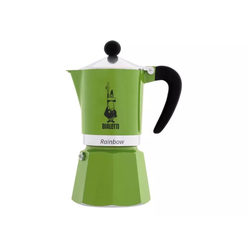 Bialetti Rainbow cafeteira Moka preto, verde