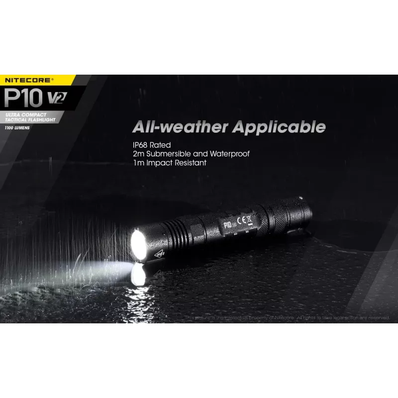 Nitecore P10 V2 lanterna, série Precise, 1100 lm