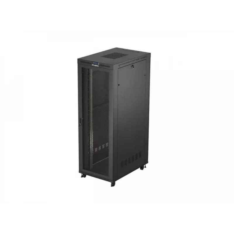 Armário rack LANBERG FF01-8247-23BL 47U armário autónomo, 2343×800×1200 mm, IP20, 165 kg, carga 1200 kg