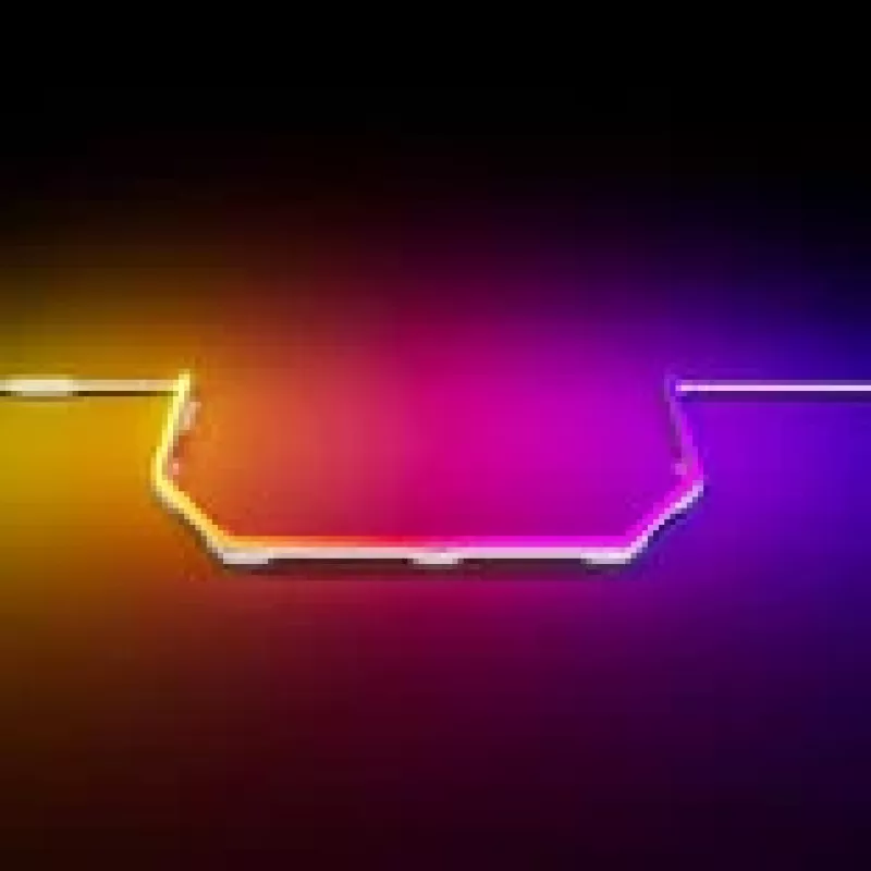Tira de LED HYTE Noodle LN60 ARGB branca – tira de LED RGB endereçável para iluminação de PC, 60 cm