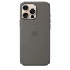 Capa de silicone com MagSafe para iPhone 16 Pro Max - Cinzento pedra