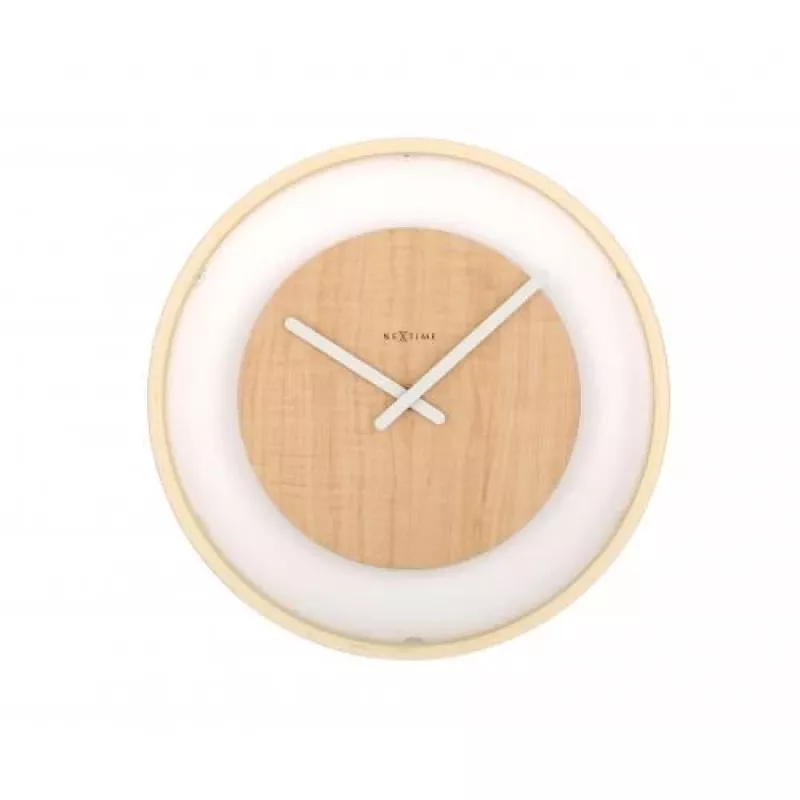 NeXtime Relógio 3046 Wood Loop, Ø30 cm, parede, madeira