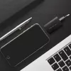 Carregador Qoltec 50766 para dispositivos móveis portátil, consola de jogos portátil, powerbank, smartphone, smartwatch, tablet preto AC carregamento rápido para interiores