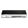 D-Link DGS-1210-08P/E Managed L2 Gigabit Ethernet (10/100/1000) Power over Ethernet (PoE) preto