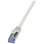 Cabo de rede LogiLink Cat6a S/FTP RJ-45 7,5 m cinzento