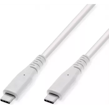 VALUE 11.99.9065 Cabo compatível com USB 3.2 Gen 2, USB-C para USB-C, 10 Gbit/s, 60 W, branco, 3 m