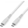 VALUE 11.99.9065 Cabo compatível com USB 3.2 Gen 2, USB-C para USB-C, 10 Gbit/s, 60 W, branco, 3 m