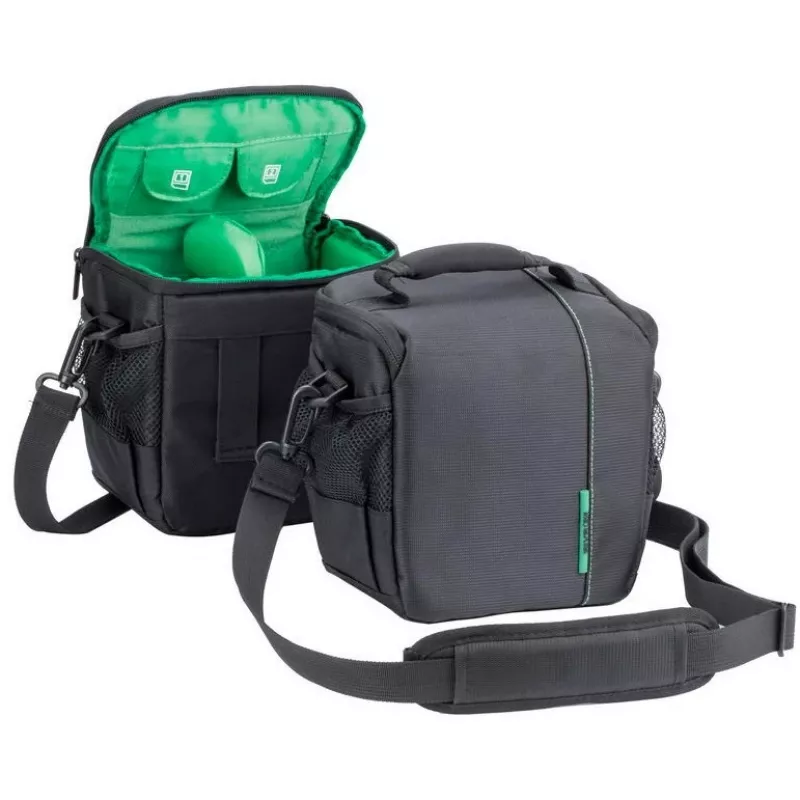 Mala de ombro Rivacase 7420 preta compatibilidade SLR