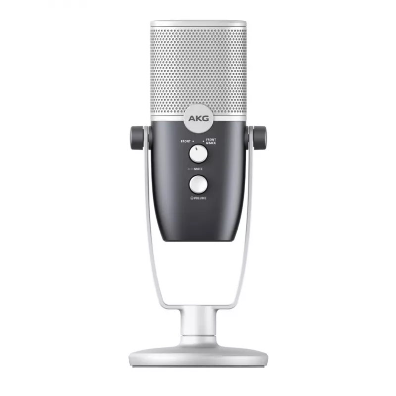 AKG Ara - microfone condensador USB profissional, azul-prateado