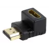Adaptador HDMI GEMBIRD A-HDMI90-FML, HDMI para HDMI, adaptador em ângulo reto 90°, preto